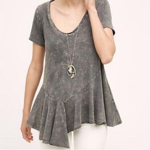 Eri + Ali Fluttered Peplum Tee